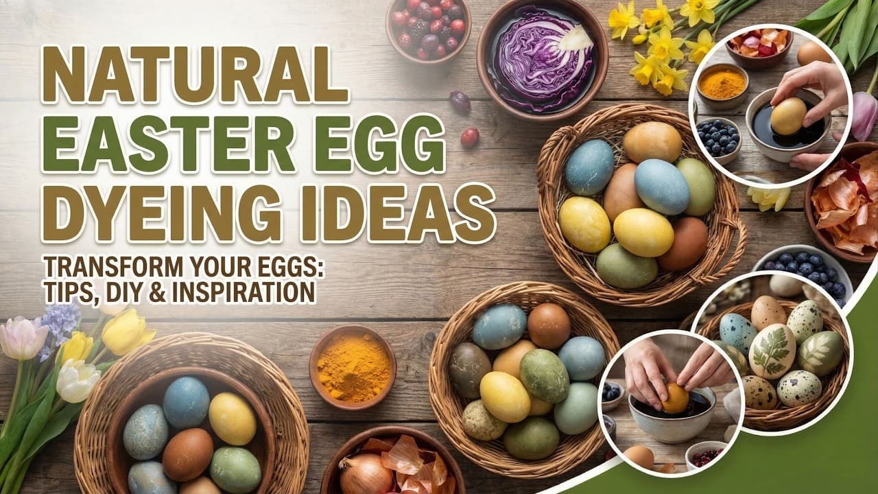 Natural Easter Egg Dyeing Ideas Using Plants and Kitchen Staples