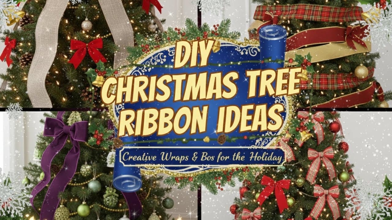 DIY Christmas Tree Ribbon Ideas for an Elegant Holiday Look