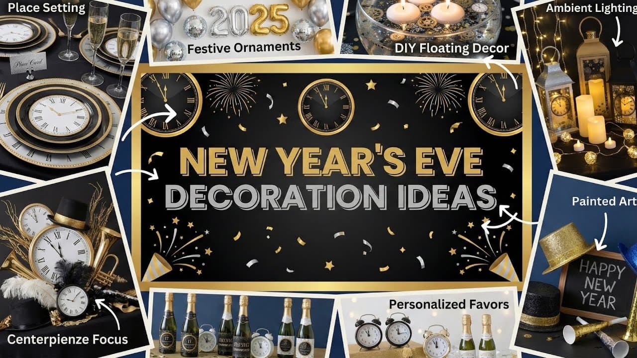 New Year's Eve Decorations Ideas to Wow Your Guests