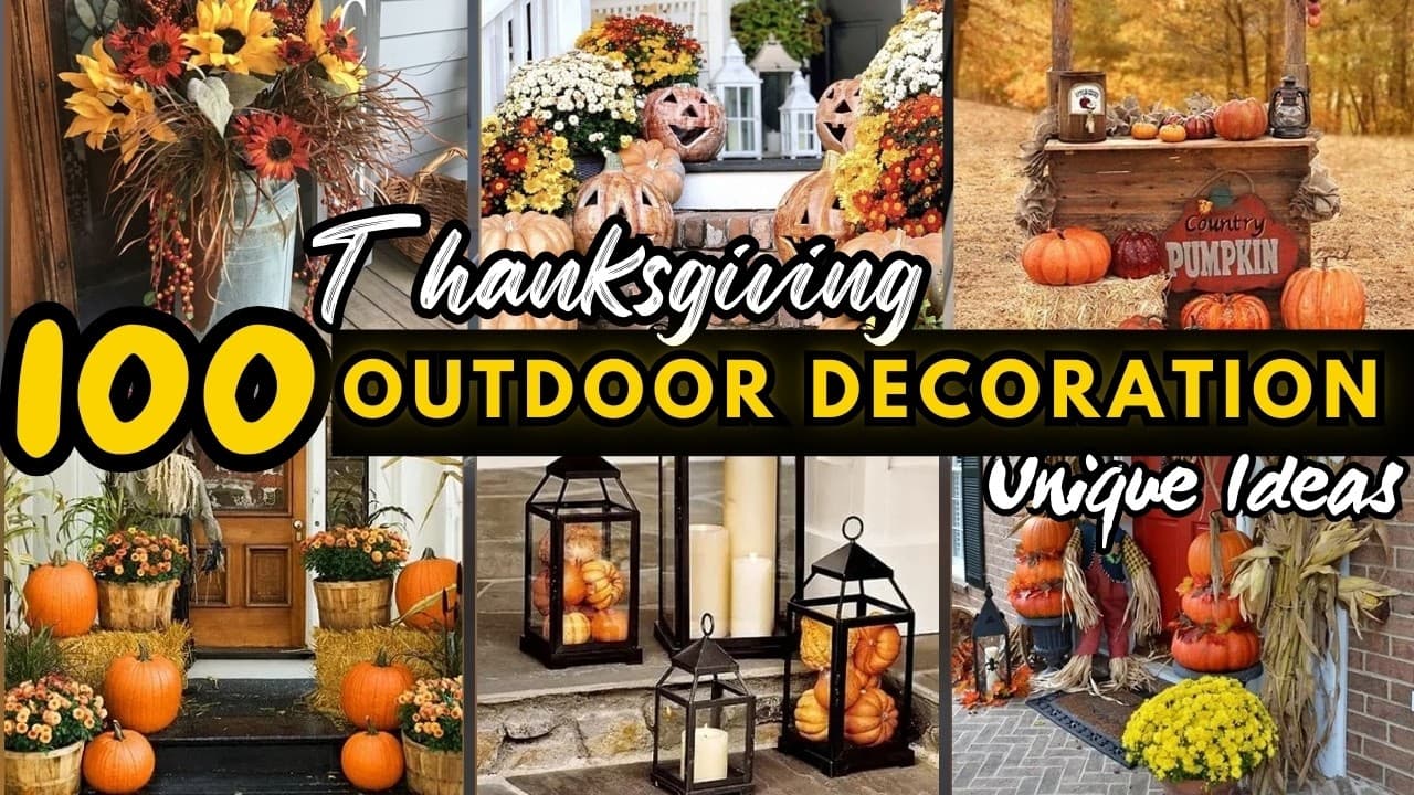 Outdoor Thanksgiving Decoration Ideas to Wow Your Guests