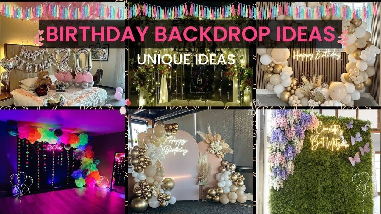 DIY Birthday Backdrop Ideas That Transform Any Party Space