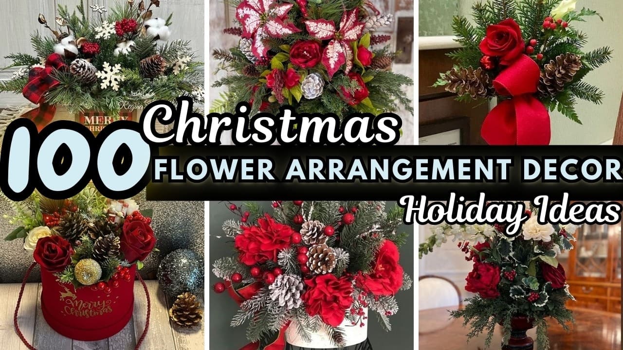 100 Easy Christmas Flower Arrangement Ideas for a Stunning Holiday Home