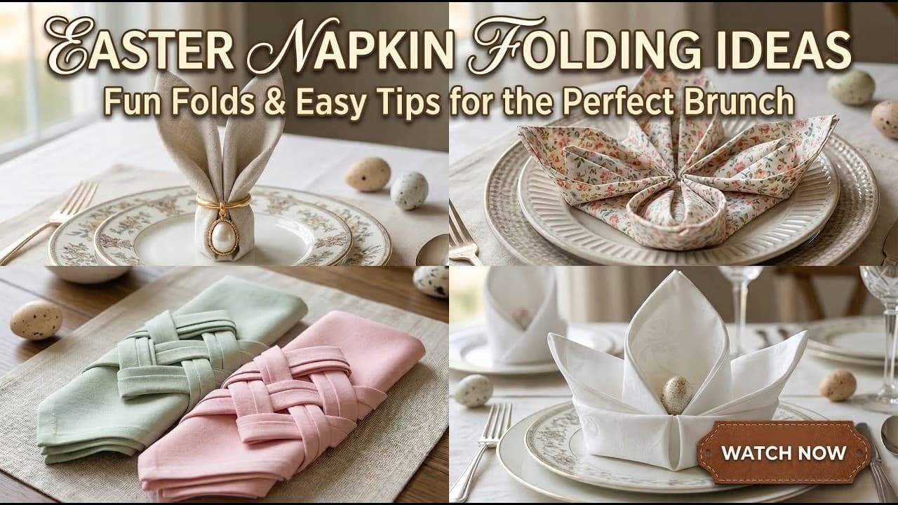 Easter Napkin Folding Ideas to Elevate Your Brunch Table