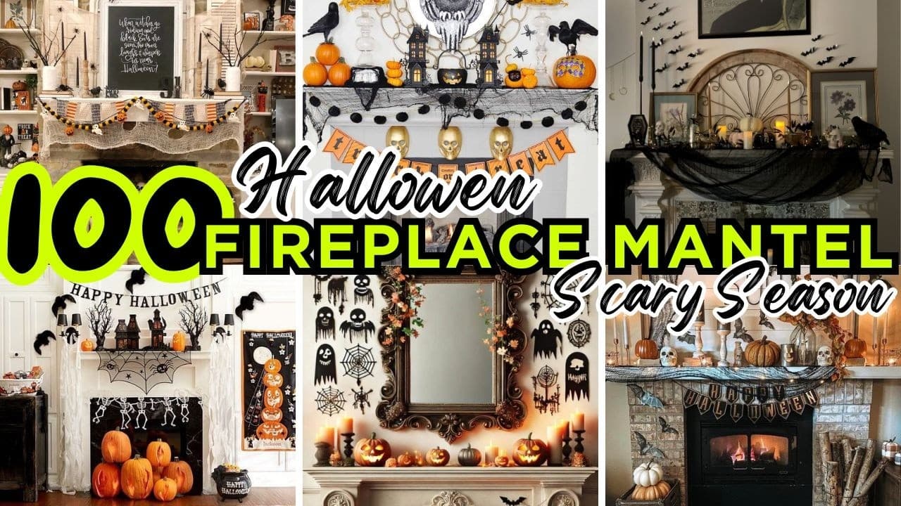 Halloween Mantel Decor Ideas That Are Spooky and Elegant