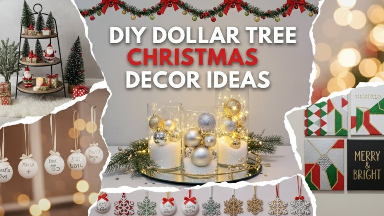 114 DIY Dollar Tree Christmas Decor Ideas for a Festive Home
