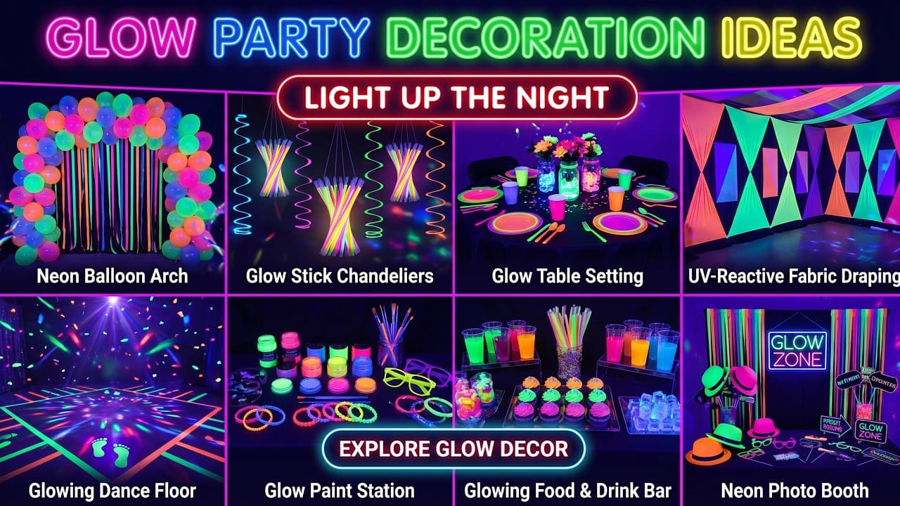 Glow Party Decoration Ideas That Light Up Any Space