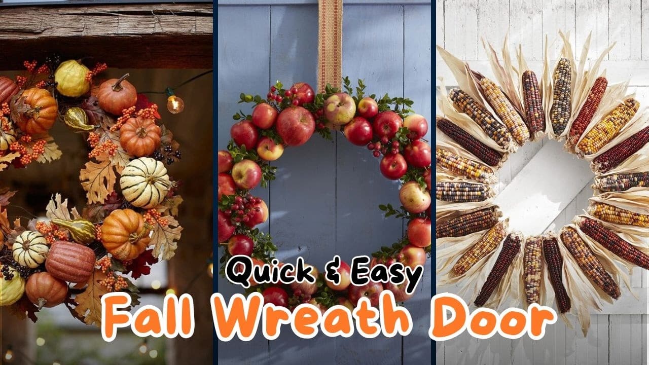 DIY Fall Autumn Wreath Ideas to Spruce Up Your Front Door