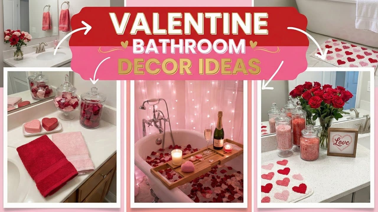 Valentine Bathroom Decor Ideas to Make Your Space Feel Romantic