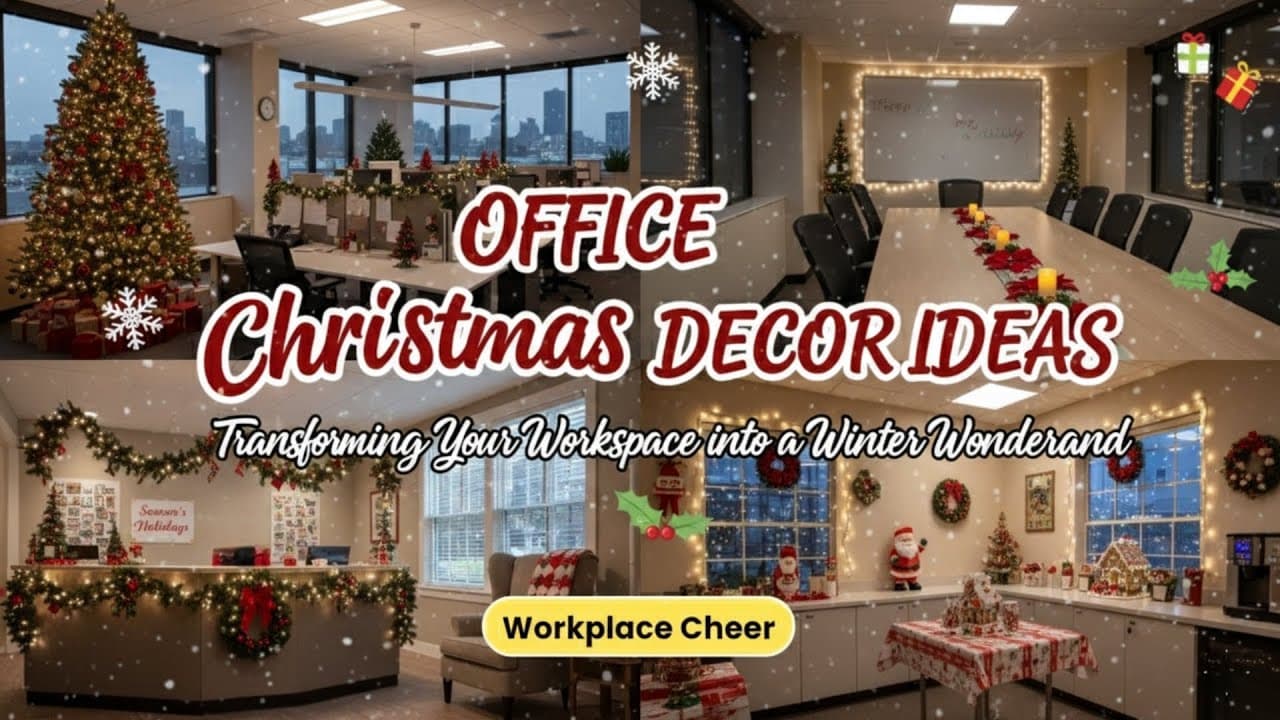Office Christmas Decoration Ideas to Transform Your Workspace