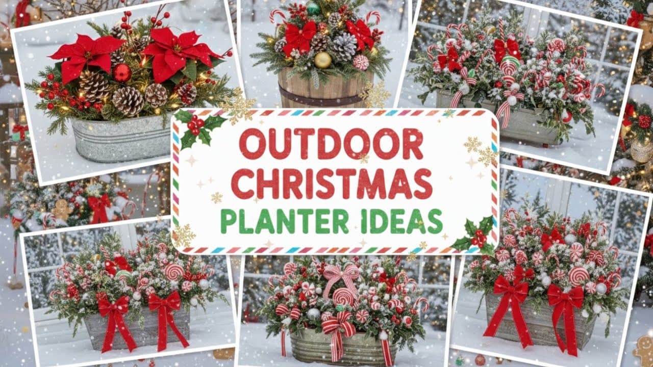 DIY Outdoor Christmas Planter Ideas to Transform Your Porch This Holiday