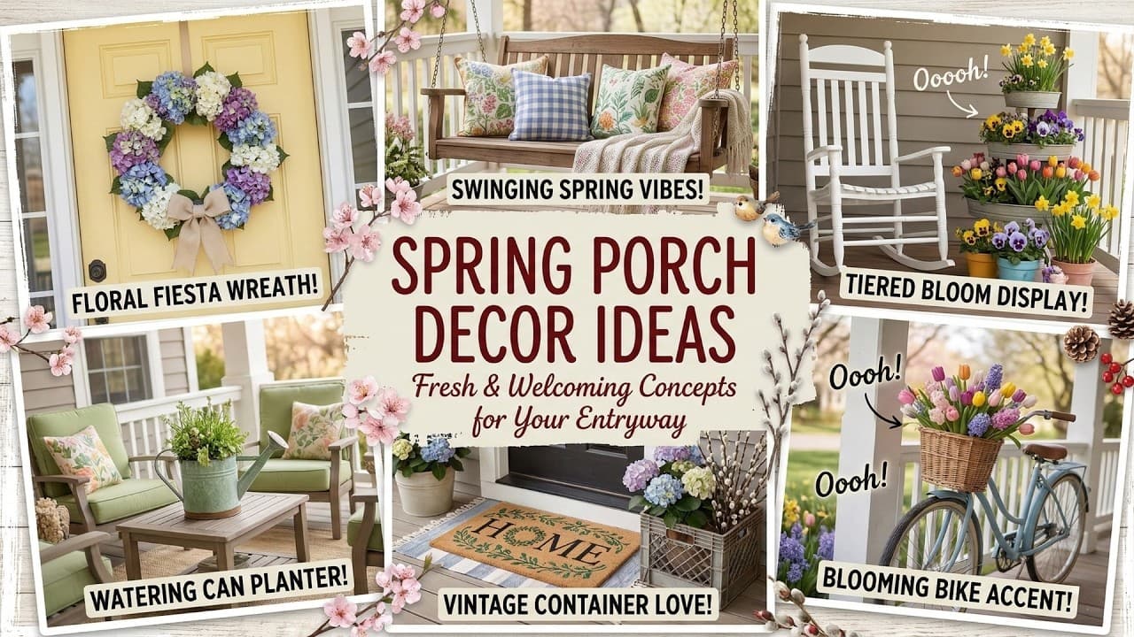 Spring Porch Decor Ideas to Transform Your Front Entry