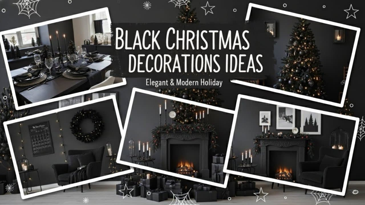 Black Christmas Decorations That Make Your Home Look Stunning
