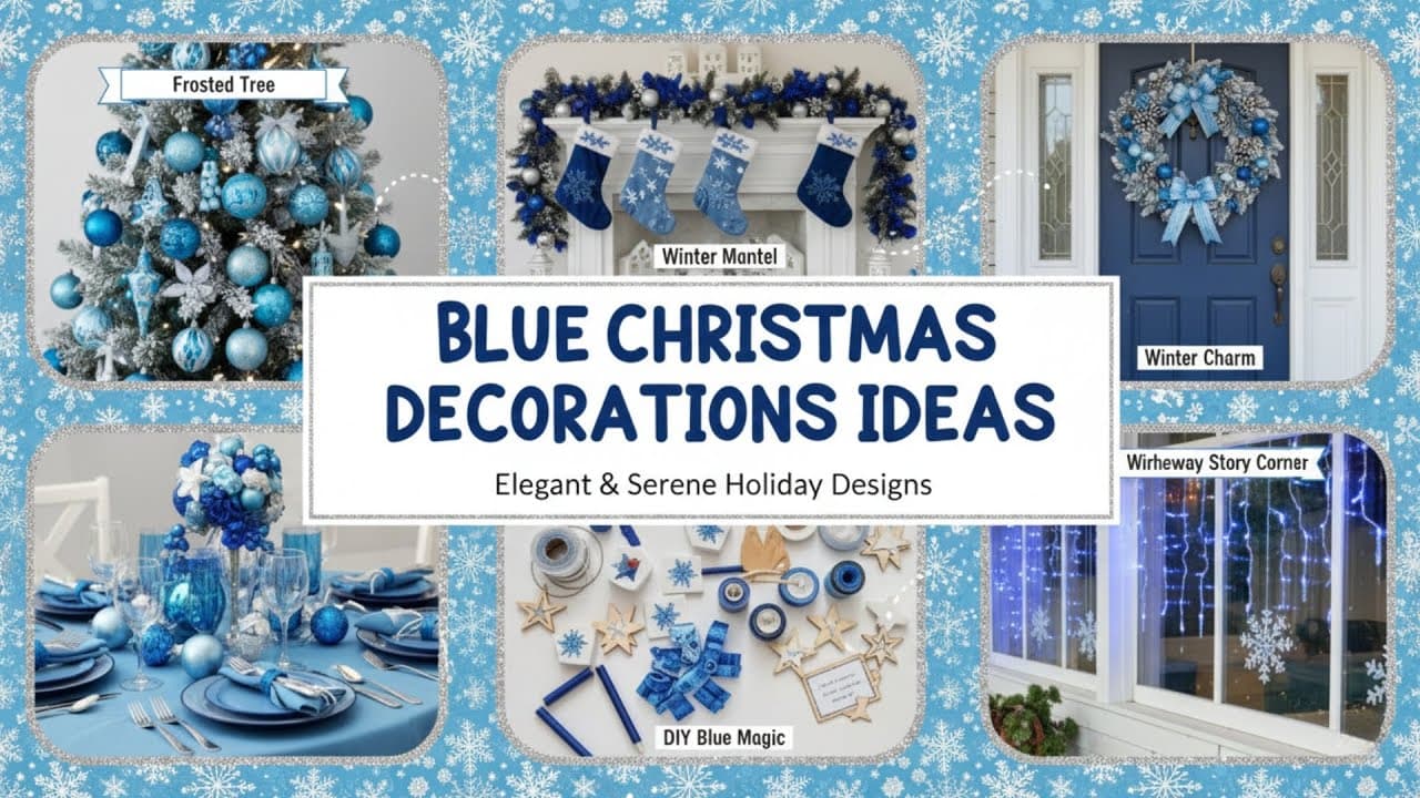 Blue Christmas Decorations That Transform Your Home This Season
