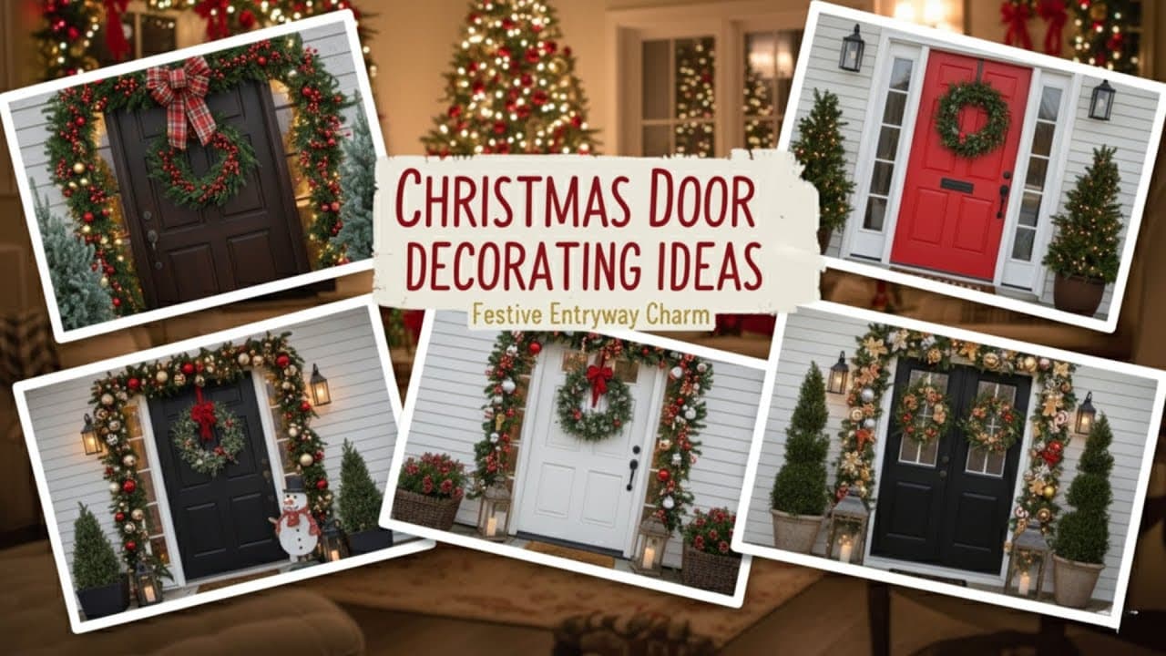 Christmas Door Decorating Ideas to Transform Your Entryway