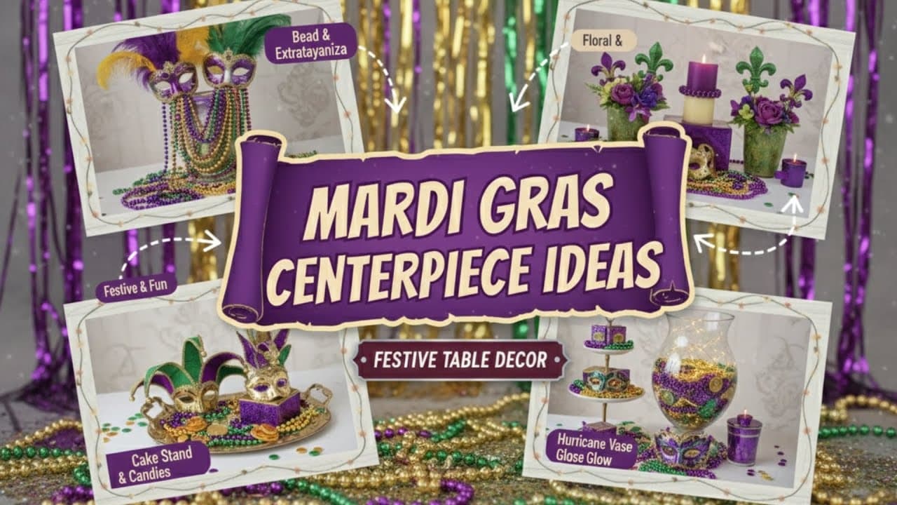 Mardi Gras Centerpiece Ideas to Transform Your Party Table
