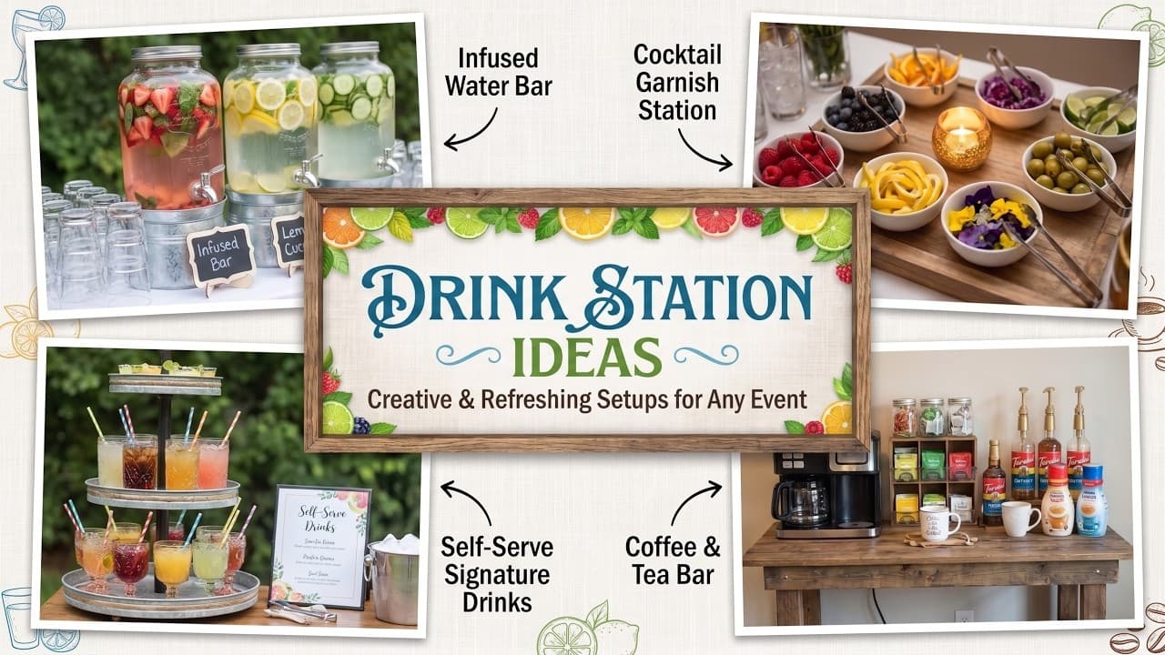 Drink Station Ideas That Transform Any Party Into an Event