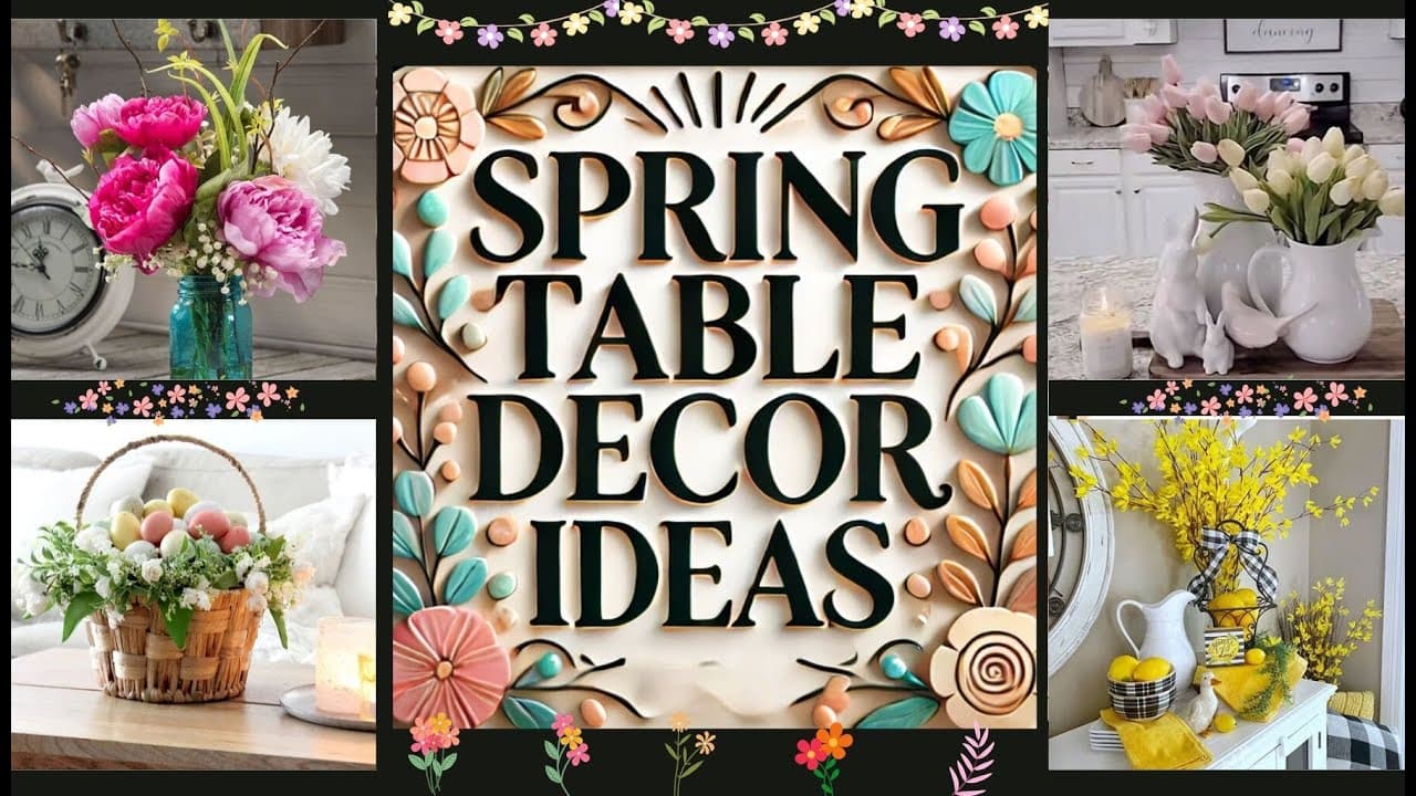 DIY Spring Table Decoration Ideas to Transform Your Dining Space