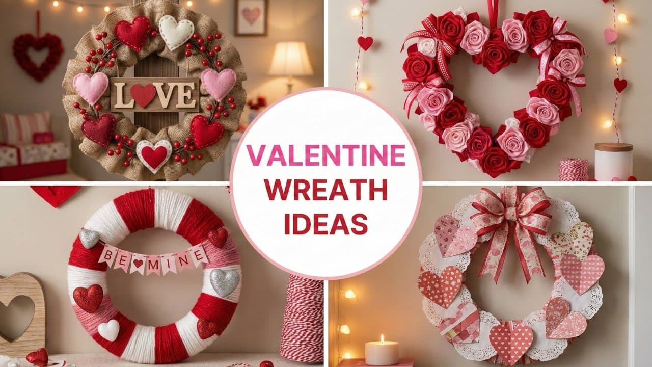 Valentine Wreath Ideas to Transform Your Front Door This Season