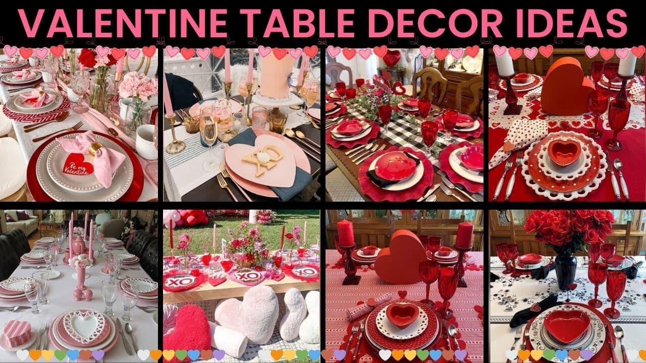 100 Valentine's Table Decoration Ideas to Wow Your Guest