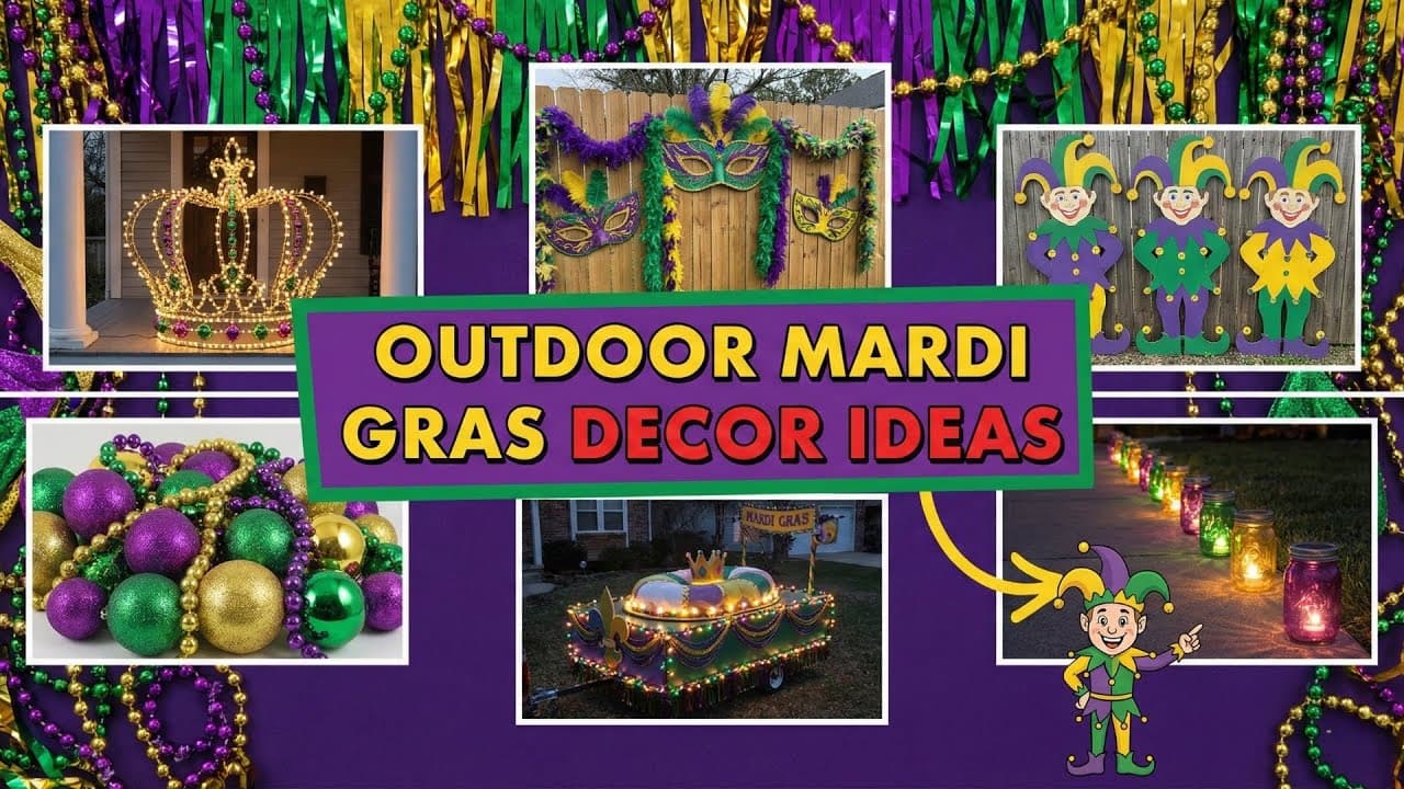 Outdoor Mardi Gras Decor Ideas to Transform Your Yard and Porch