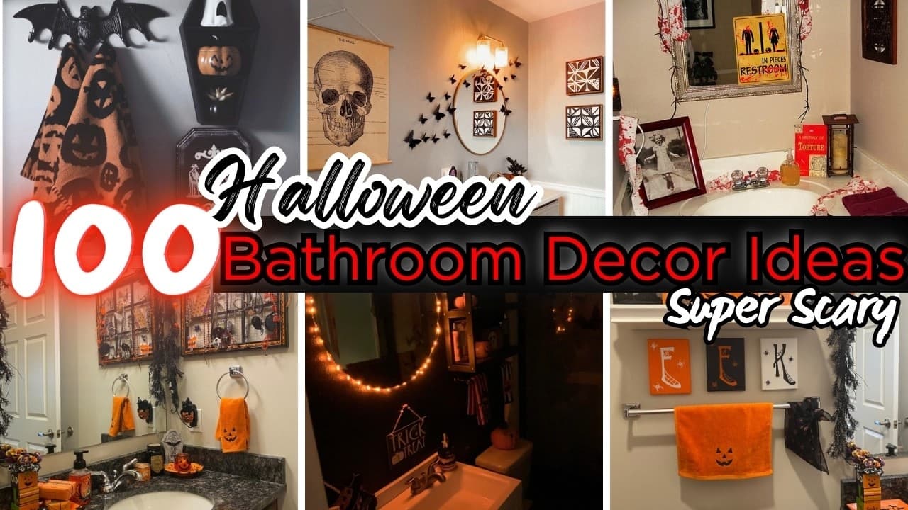 Halloween Bathroom Decor Ideas for DIY Decorating on a Budget