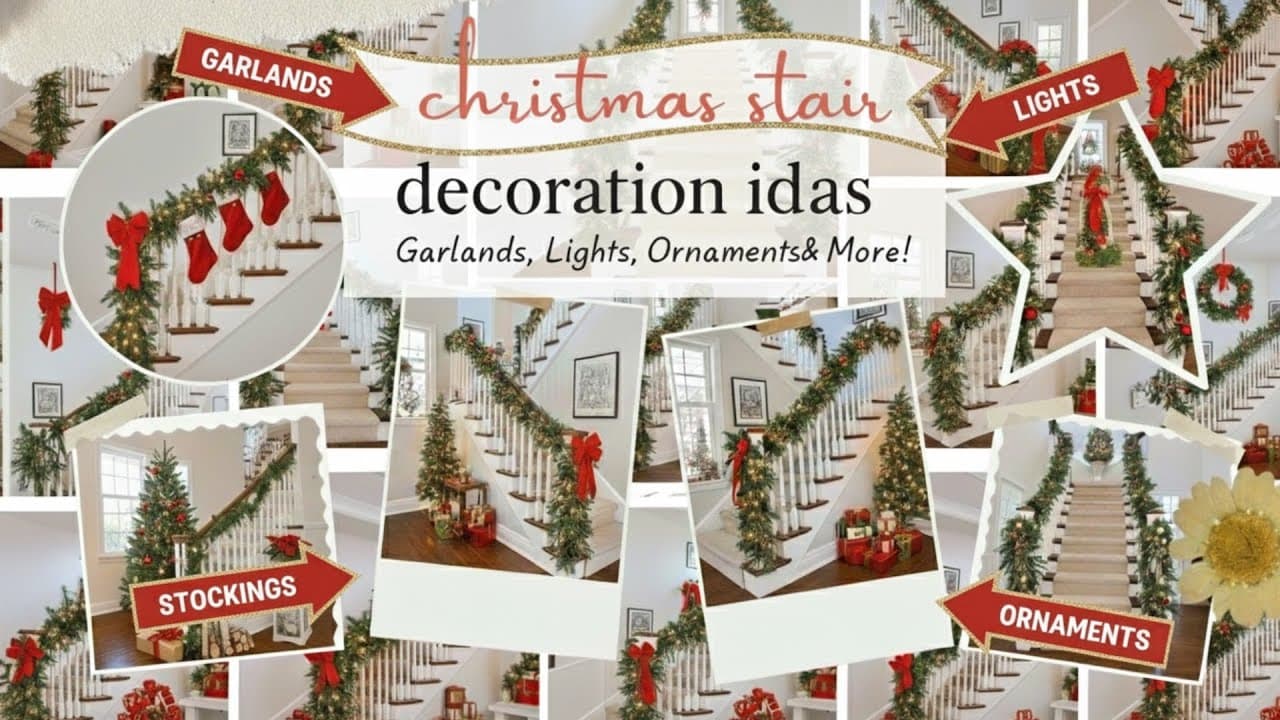 Christmas Stair Decoration Ideas to Transform Your Staircase This Holiday