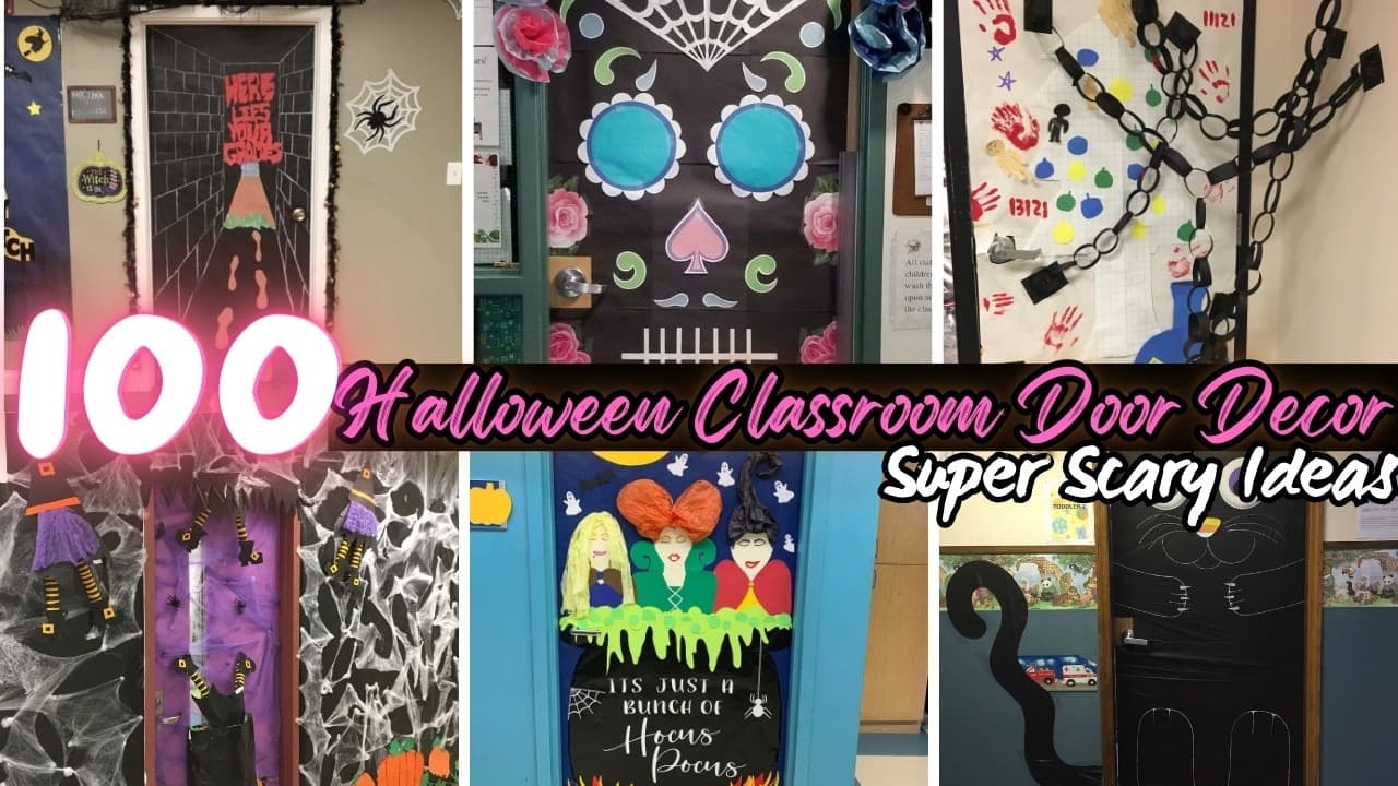 Creative Halloween Decoration for Classroom Door DIY Ideas That Win