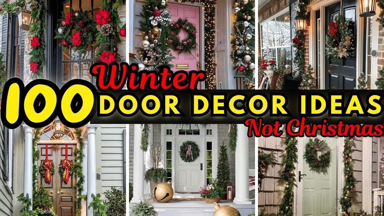 100 Winter Front Door Decorating Ideas for a Grand Entrance