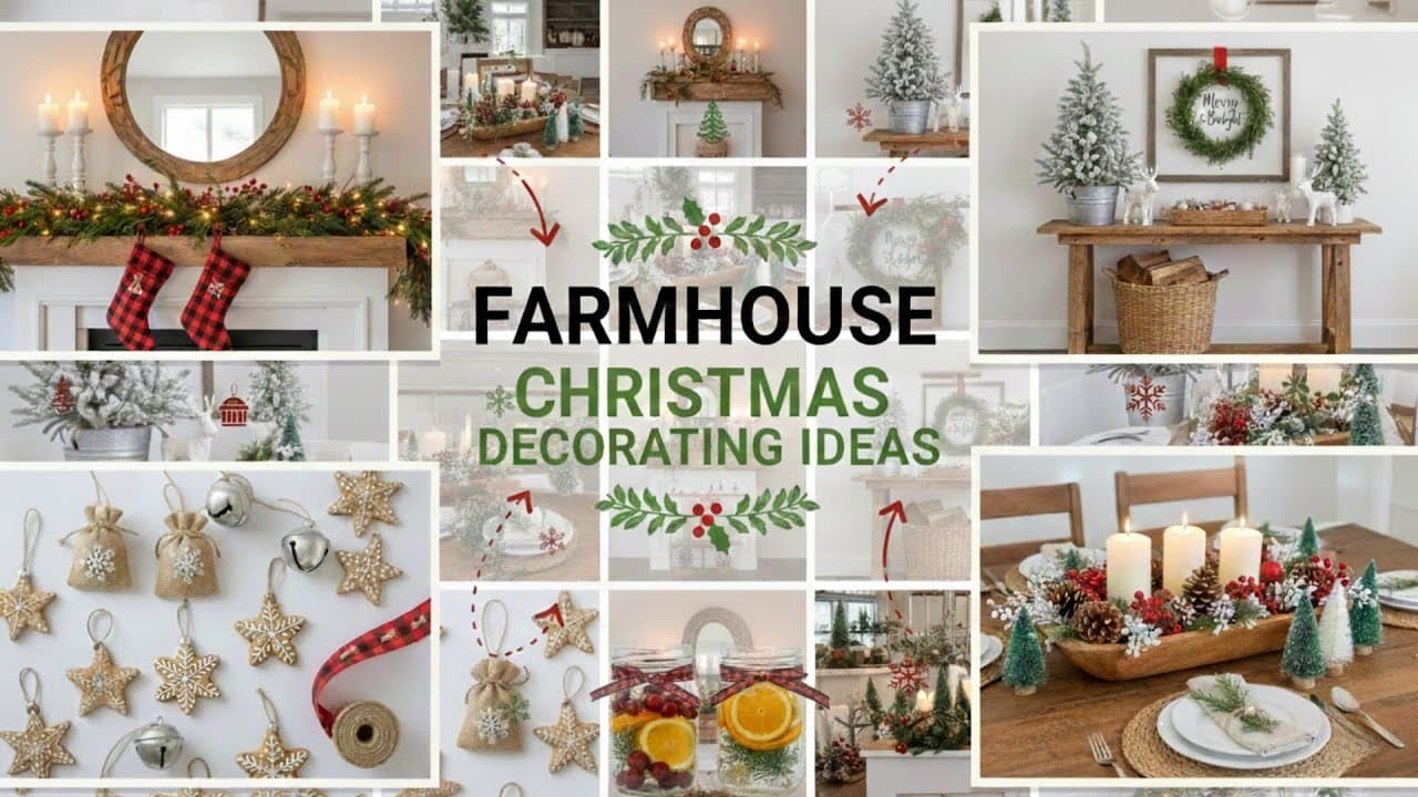 Farmhouse Christmas Decorating Ideas for a Cozy Rustic Holiday