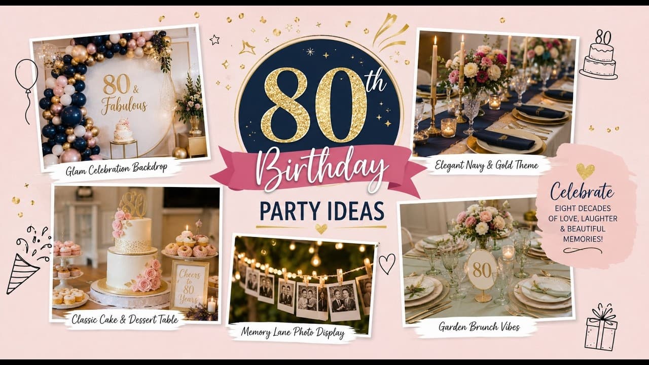 80th Birthday Party Ideas That Make the Milestone Unforgettable