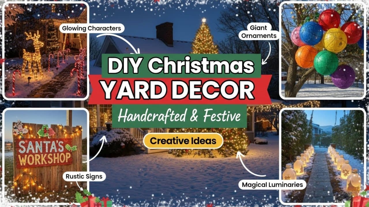 DIY Christmas Yard Decor Ideas to Transform Your Outdoor Space