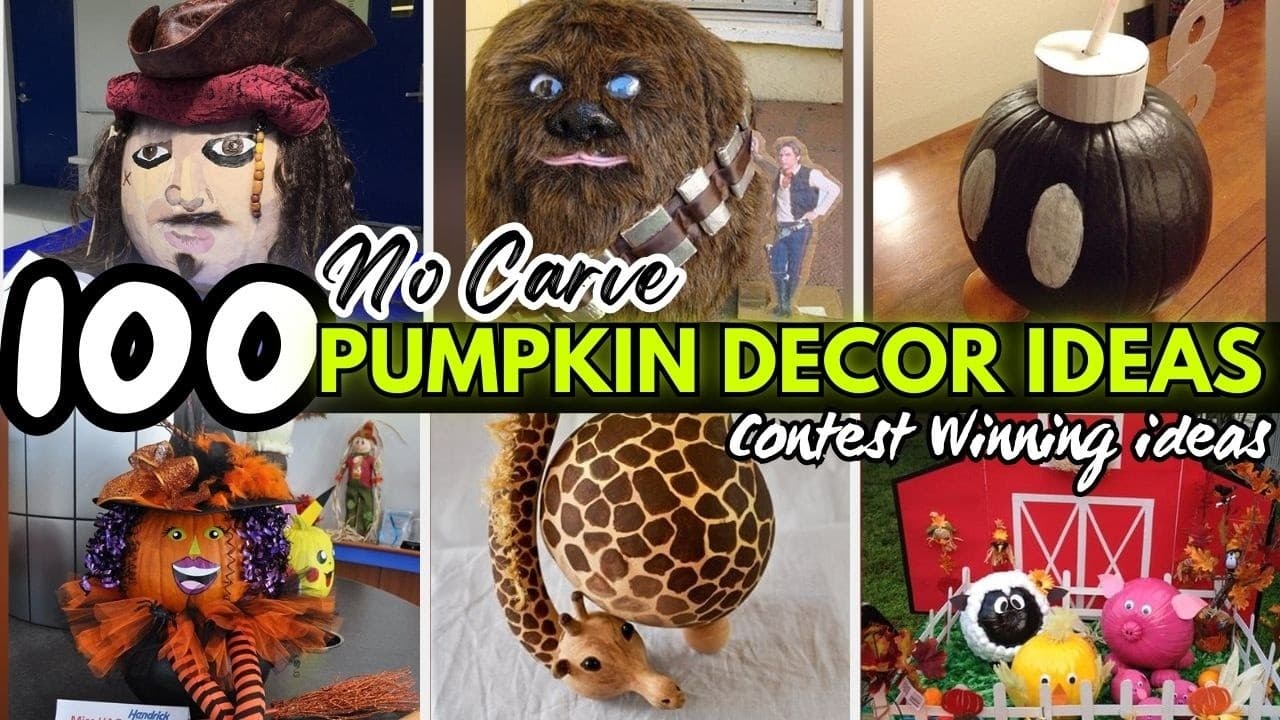 No Carve Pumpkin Decorating Ideas for a Winning DIY Display