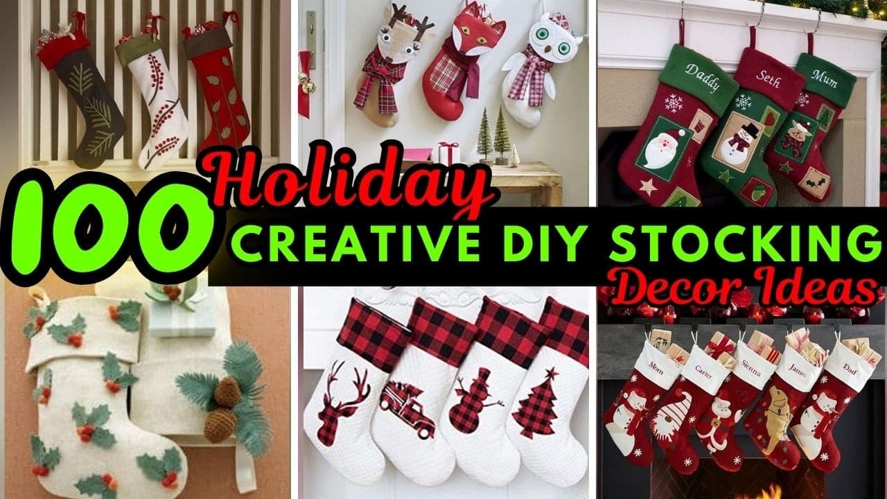 Really Creative DIY Christmas Stocking Ideas to Hang This Holiday Season
