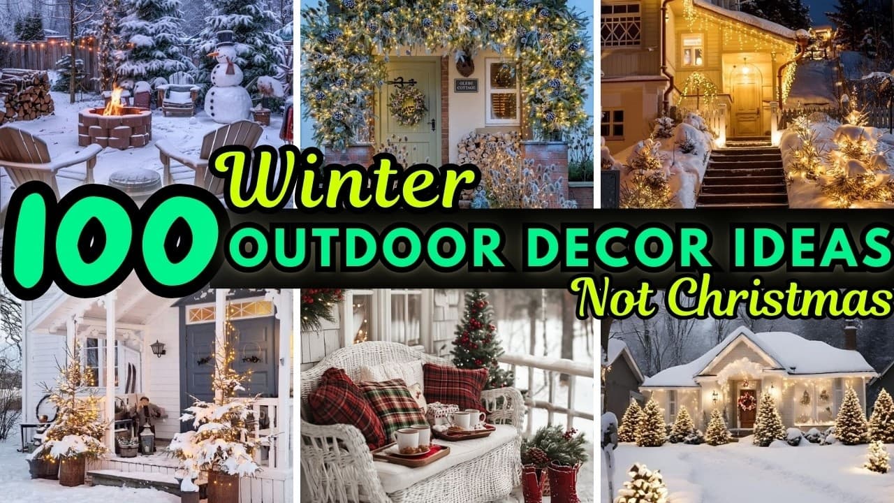 100 Elegant Outdoor Winter Decorations Not Christmas for Your Porch
