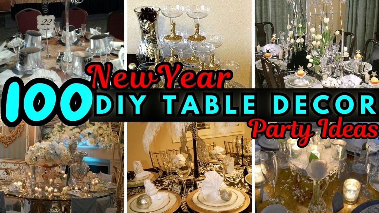 Best DIY New Year Table Decorations Ideas for a Stunning NYE Tablescape