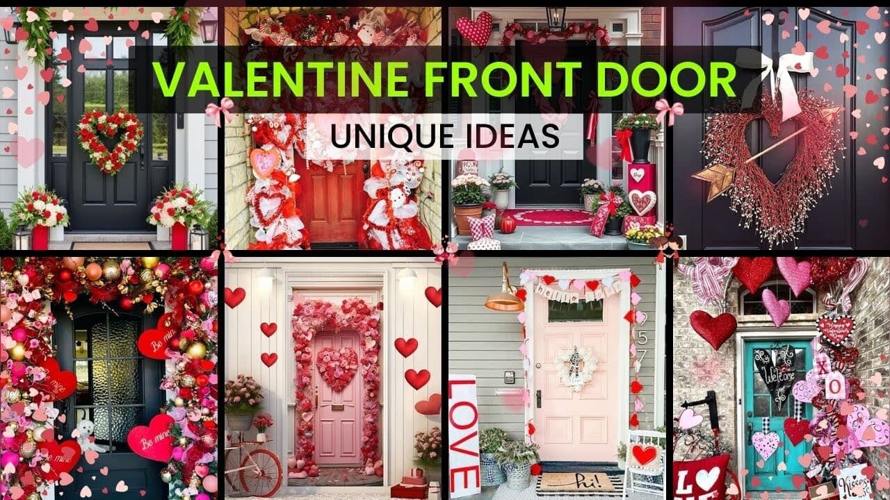 Valentine Door Decor Ideas That Make Your Entryway Unforgettable