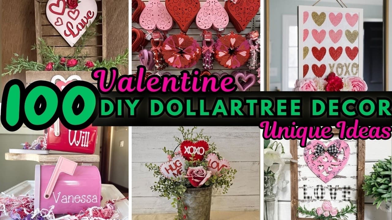 Easy DIY Dollar Tree Valentine Decorations Ideas on Any Budget