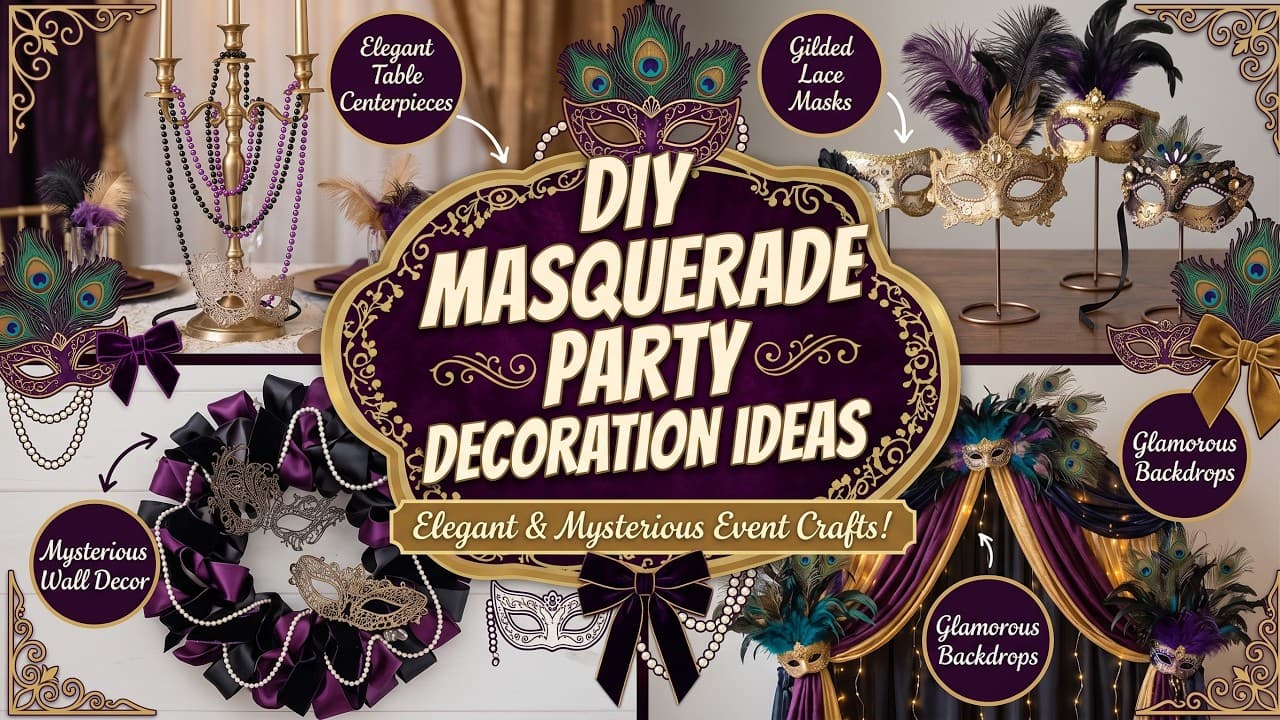 Masquerade Party Decoration Ideas That Create Pure Drama