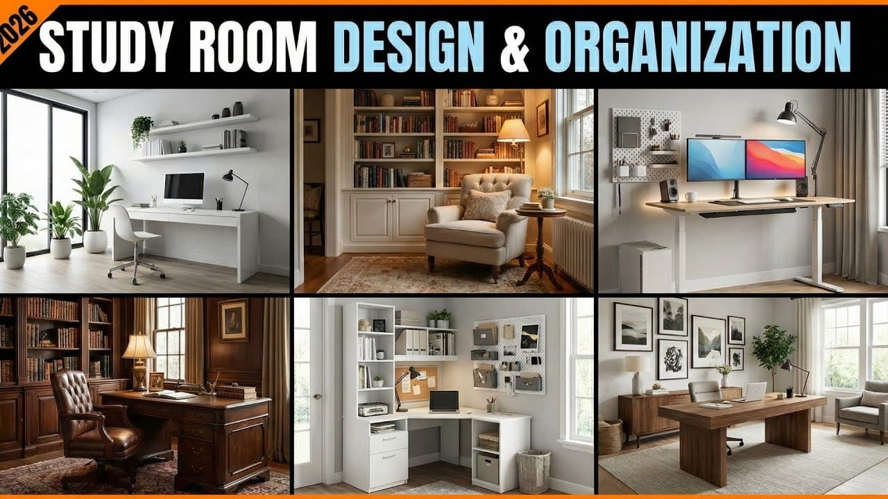 Study Room Design Ideas to Transform Your Home Office in 2026