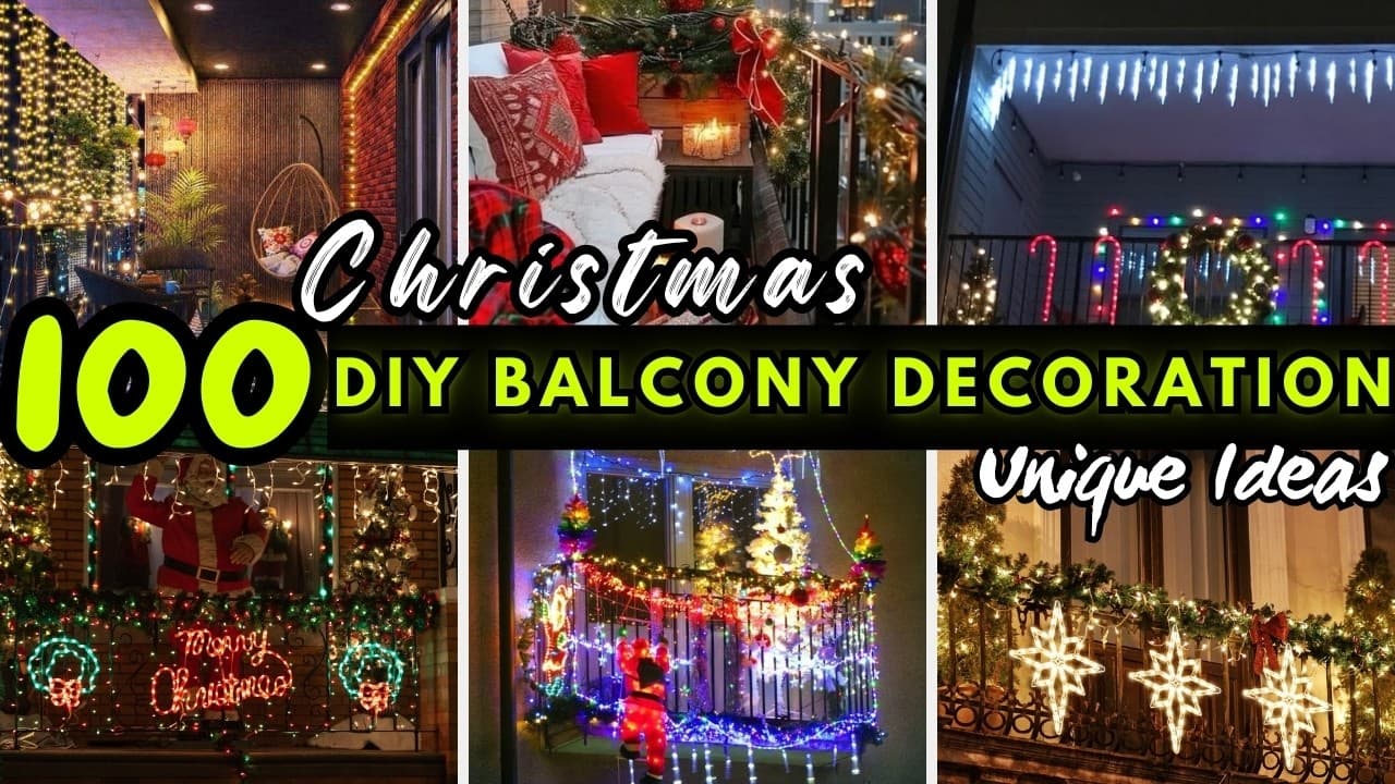 DIY Balcony Christmas Decoration Ideas Full of Festive Spirit