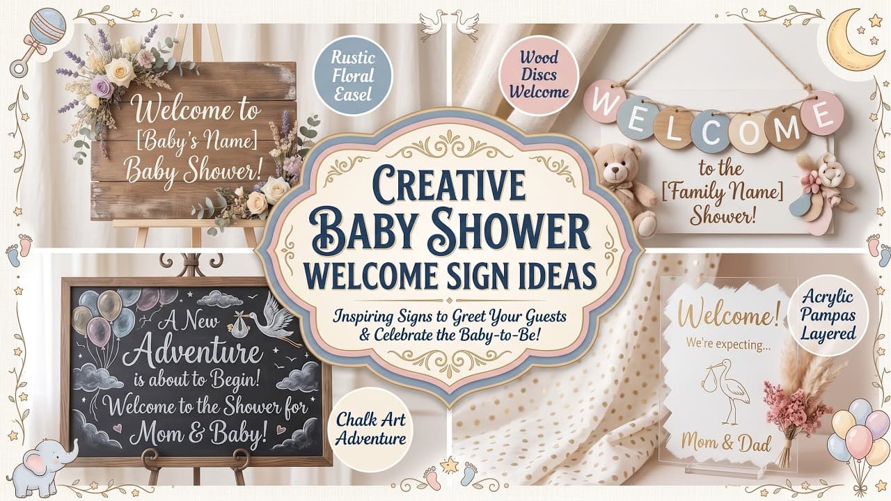 Baby Shower Welcome Sign Ideas That Wow Guests on Arrival