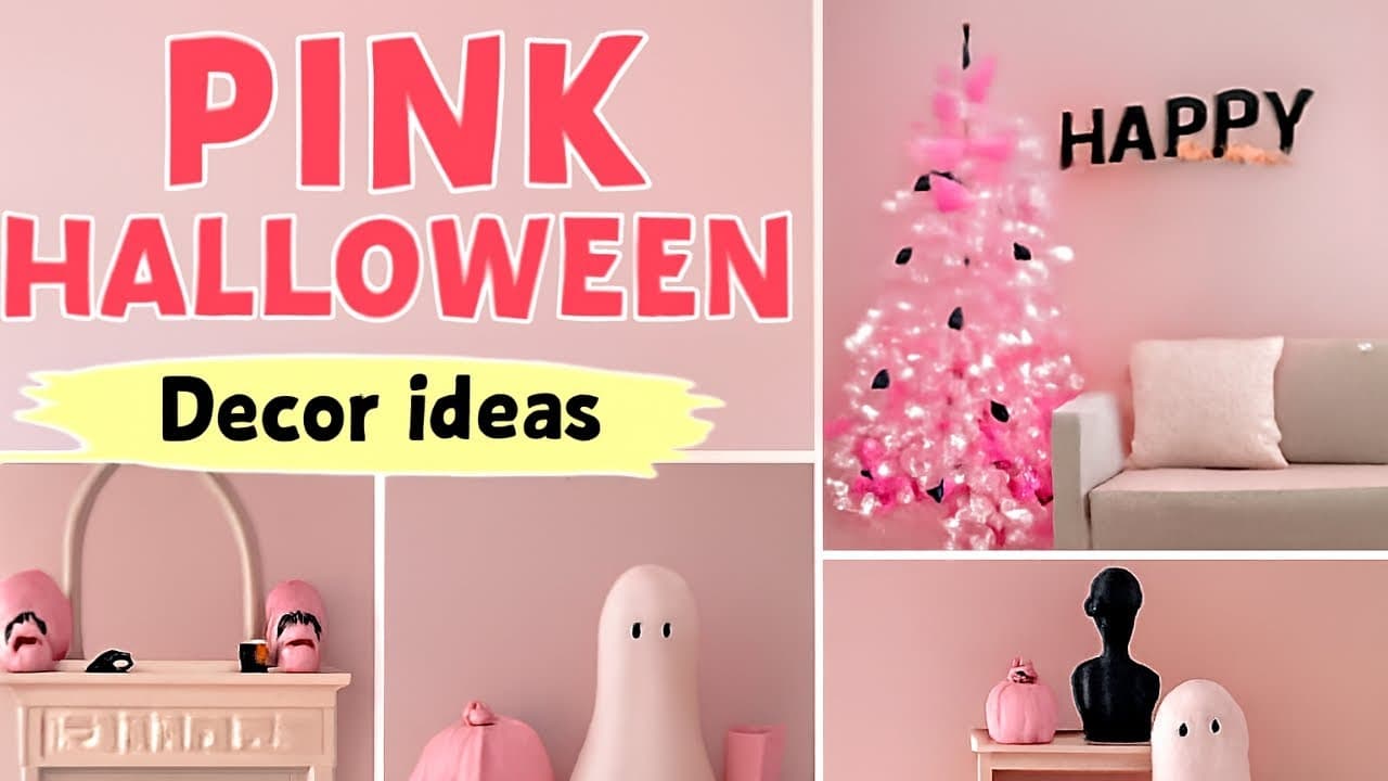 Pink Halloween Decor Ideas for a Girly, Dreamy Spooky Season