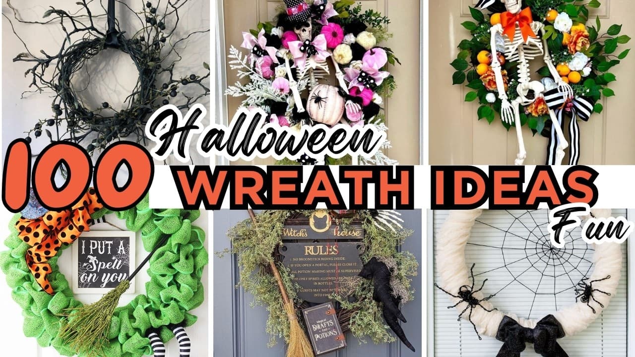 Boo-tiful DIY Halloween Wreaths to Haunt Your Front Door
