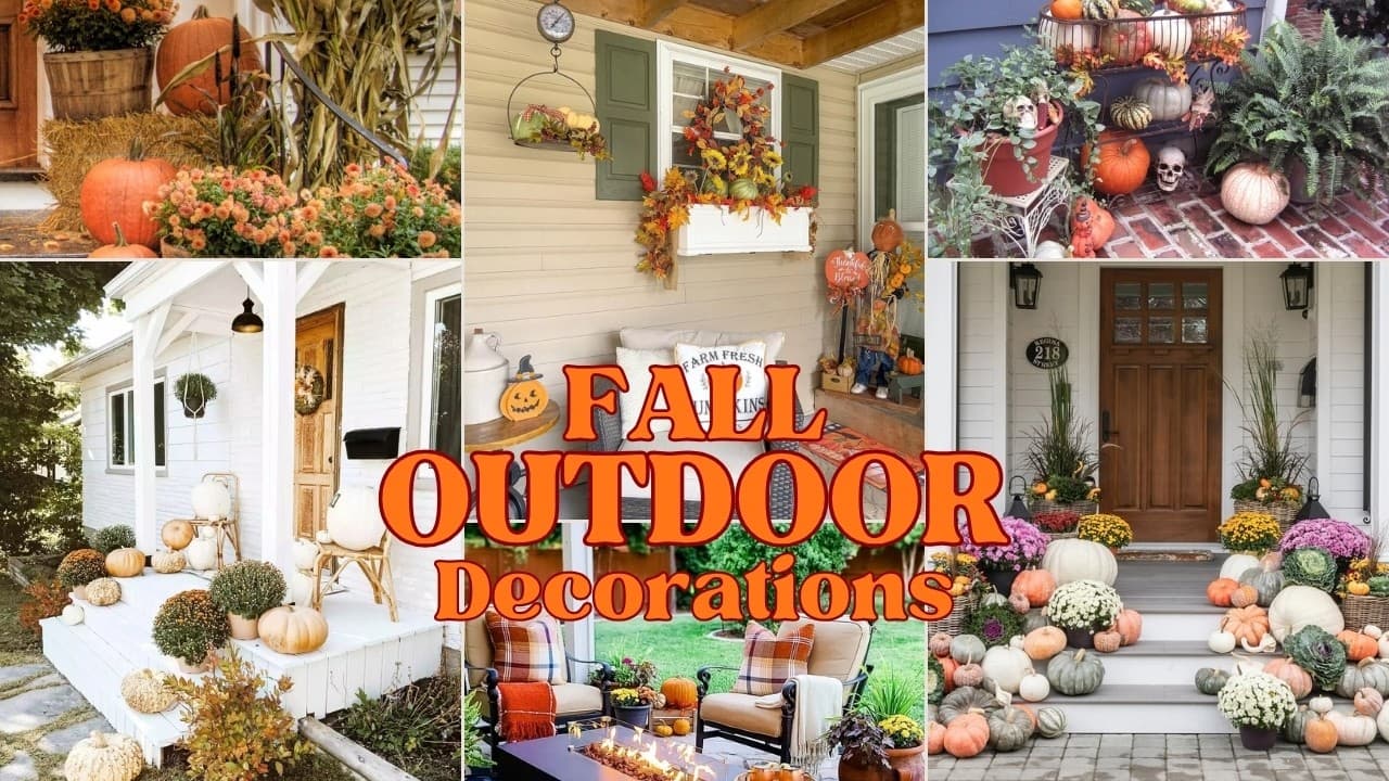 DIY Outdoor Fall Decoration Ideas for Your Porch and Yard
