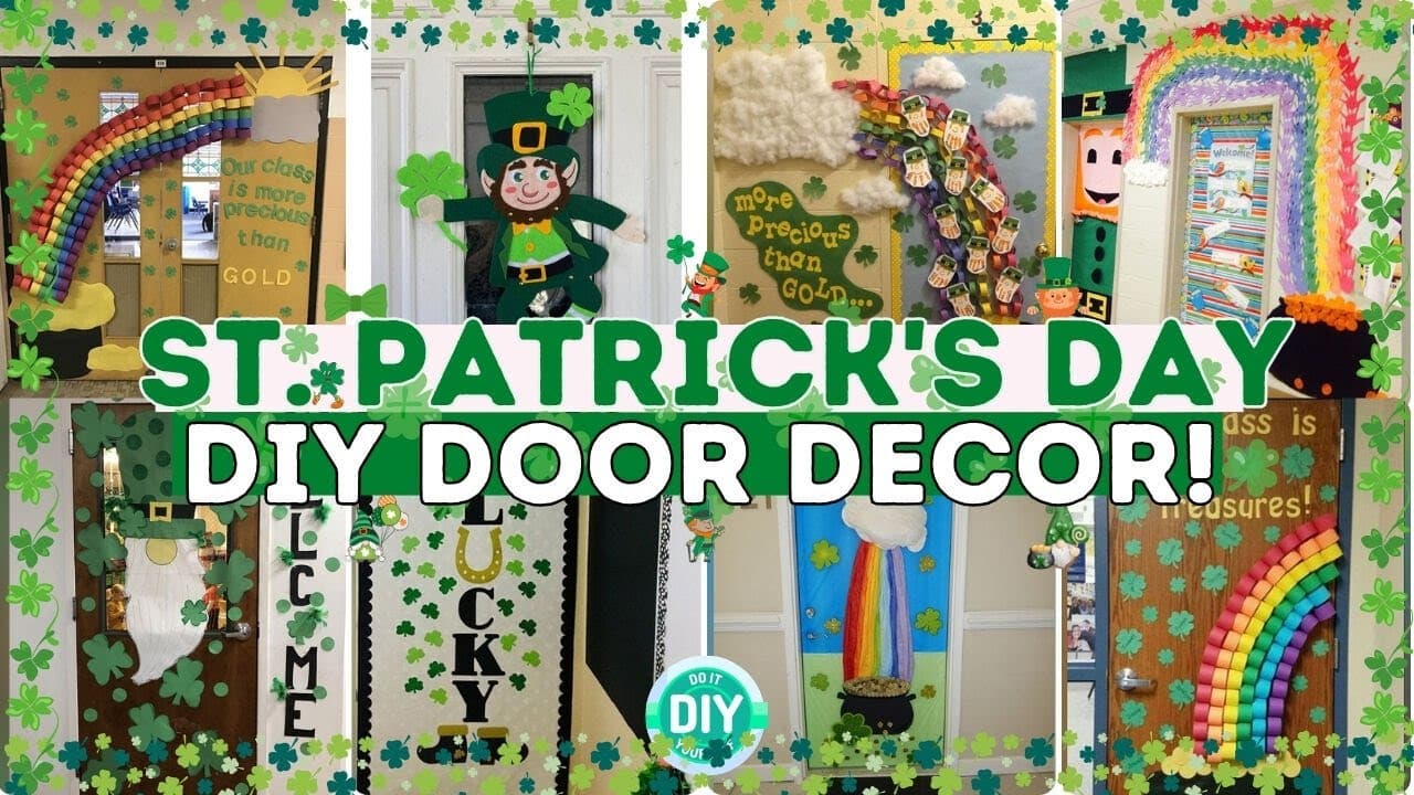 80 DIY St. Patrick's Day Door Decoration Ideas for Classroom