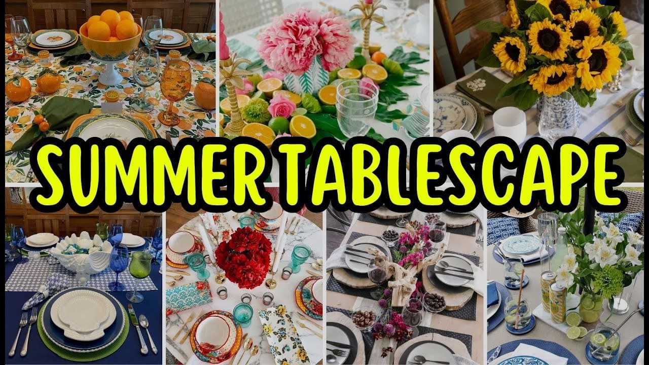 Simple Summer Tablescape Ideas for Effortless Home Parties