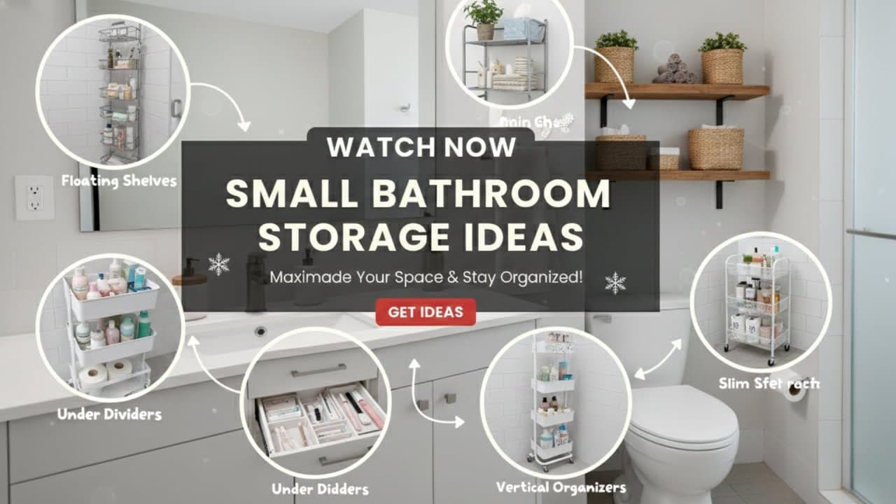 Small Bathroom Storage Ideas That Make Tiny Spaces Feel Huge