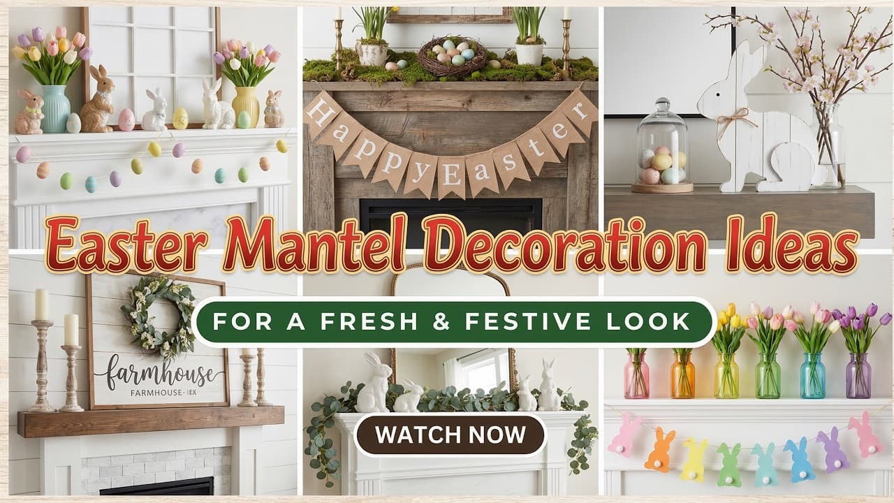 Style Your Fireplace with Easter Mantel Decoration Ideas