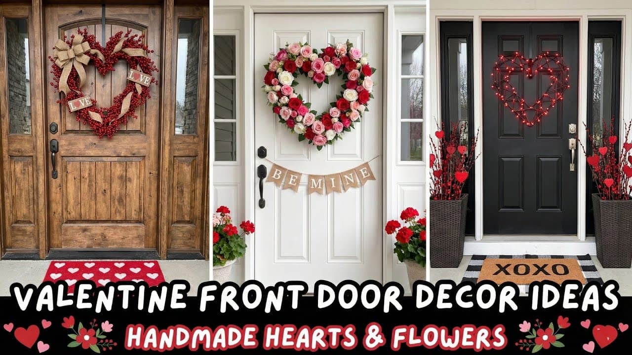 Valentine Front Door Decor Ideas to Wow Every Guest
