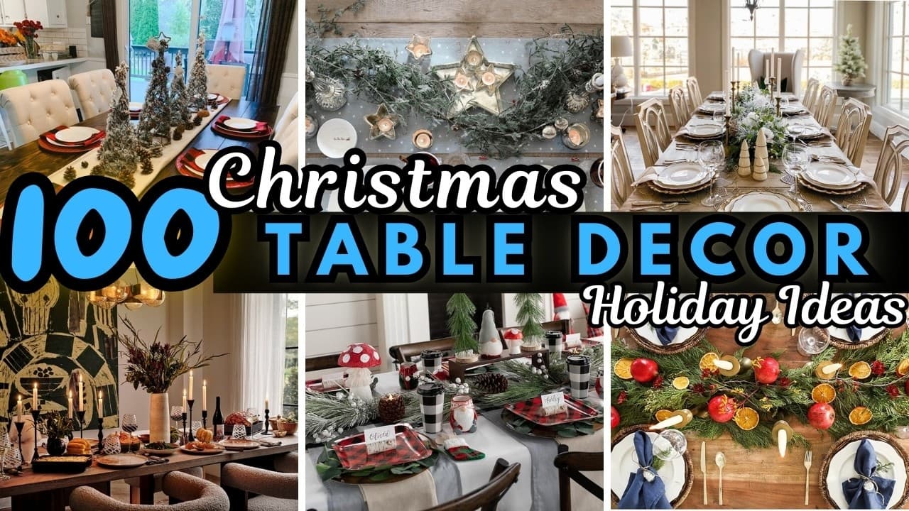 Pretty Christmas Table Decoration Ideas for a Magical Holiday Dinner